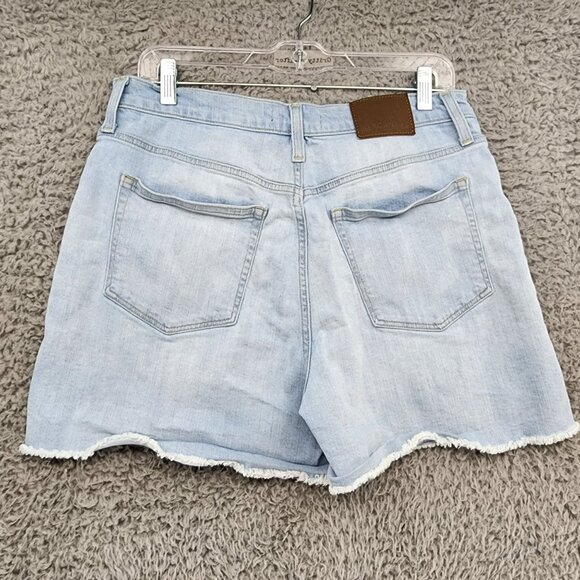 J. Crew Shorts Womens 29 Blue Button Fly LStretch Denim Cut Off Jorts - Picture 7 of 10